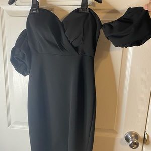 Off shoulder mini dress